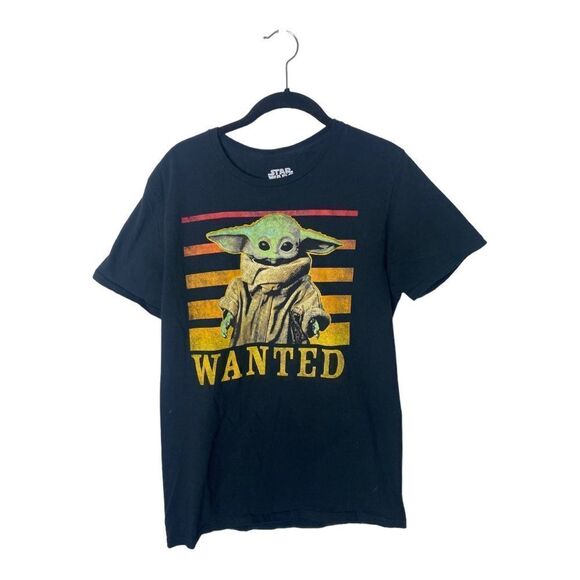 Star Wars SZ M Yoda "Wanted" graphic t-shirt - Picture 1 of 3